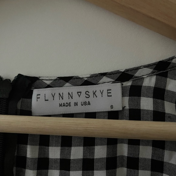 Flynn Skye Maiden Mini Dress Gingham Small Made in America - Picture 3 of 4